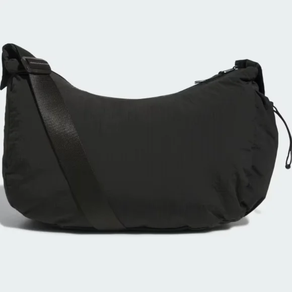 adidas Black Men’s or Womens Sling Bag with Adjustable Strap - Picture 2 of 4